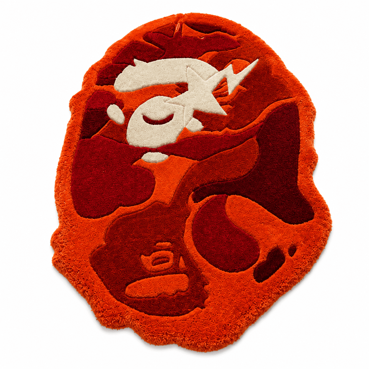 OBH Monkey Rug Red Orange