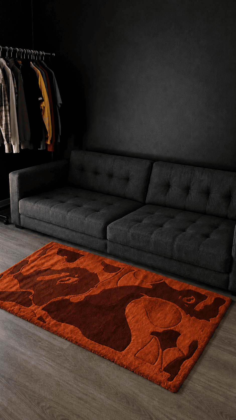 OBH Orange Ape Rug 2