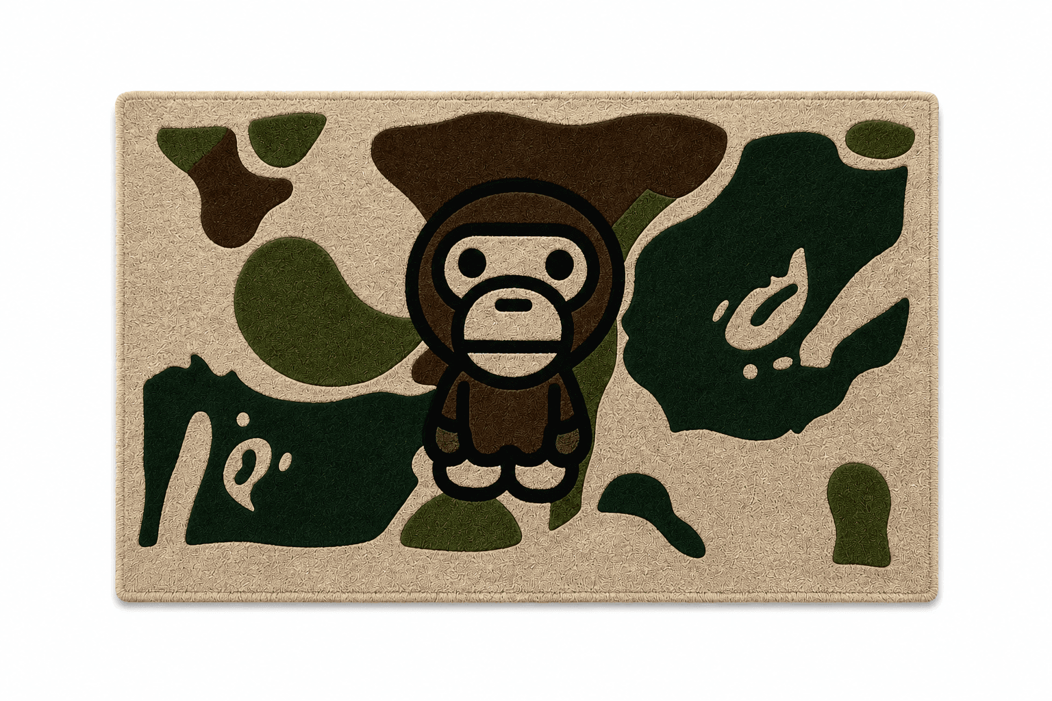 OBH Monkey Camo Rug