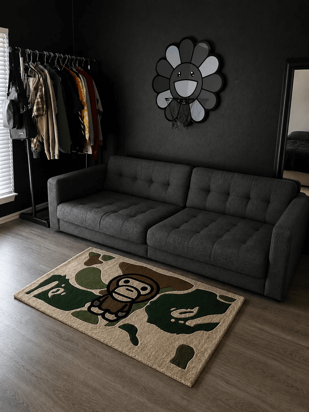 OBH Monkey Camo Rug