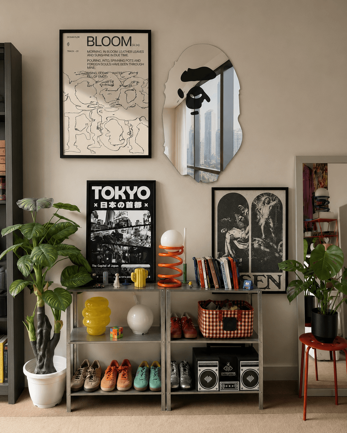 OBH Monkey Head Mirror